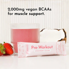 Strawberry Colada Pre‑Workout Stick by Lindsay Arnold