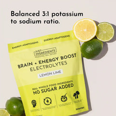 Brain + Energy Boost Electrolytes Stick - Lemon Lime