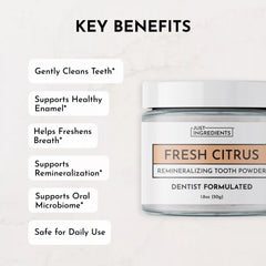 Fresh Citrus Remineralizing Tooth Powder