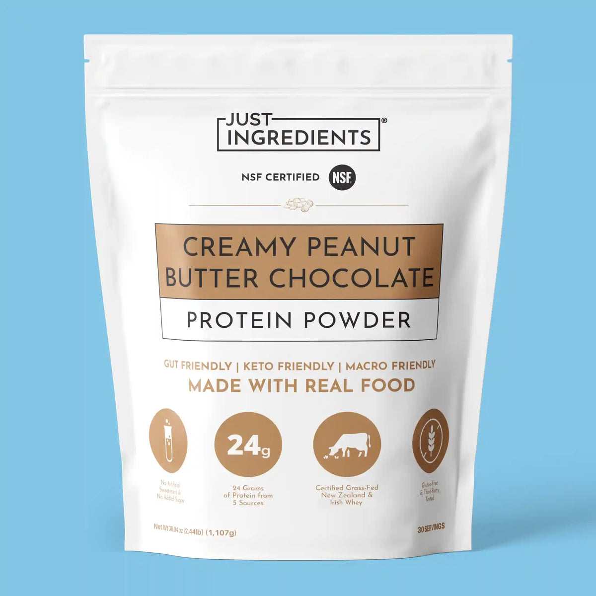 Creamy Peanut Butter Chocolate Protein Powder