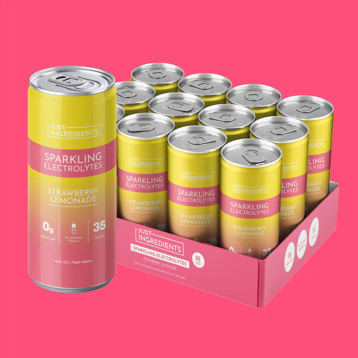 Strawberry Lemonade Sparkling Electrolytes